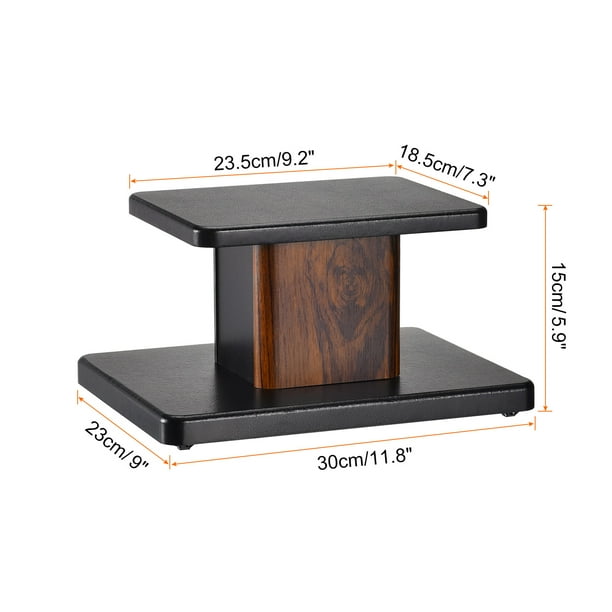 Unique Bargains Wood Speaker Stands, 2 Pack 5.9 Inch (15cm