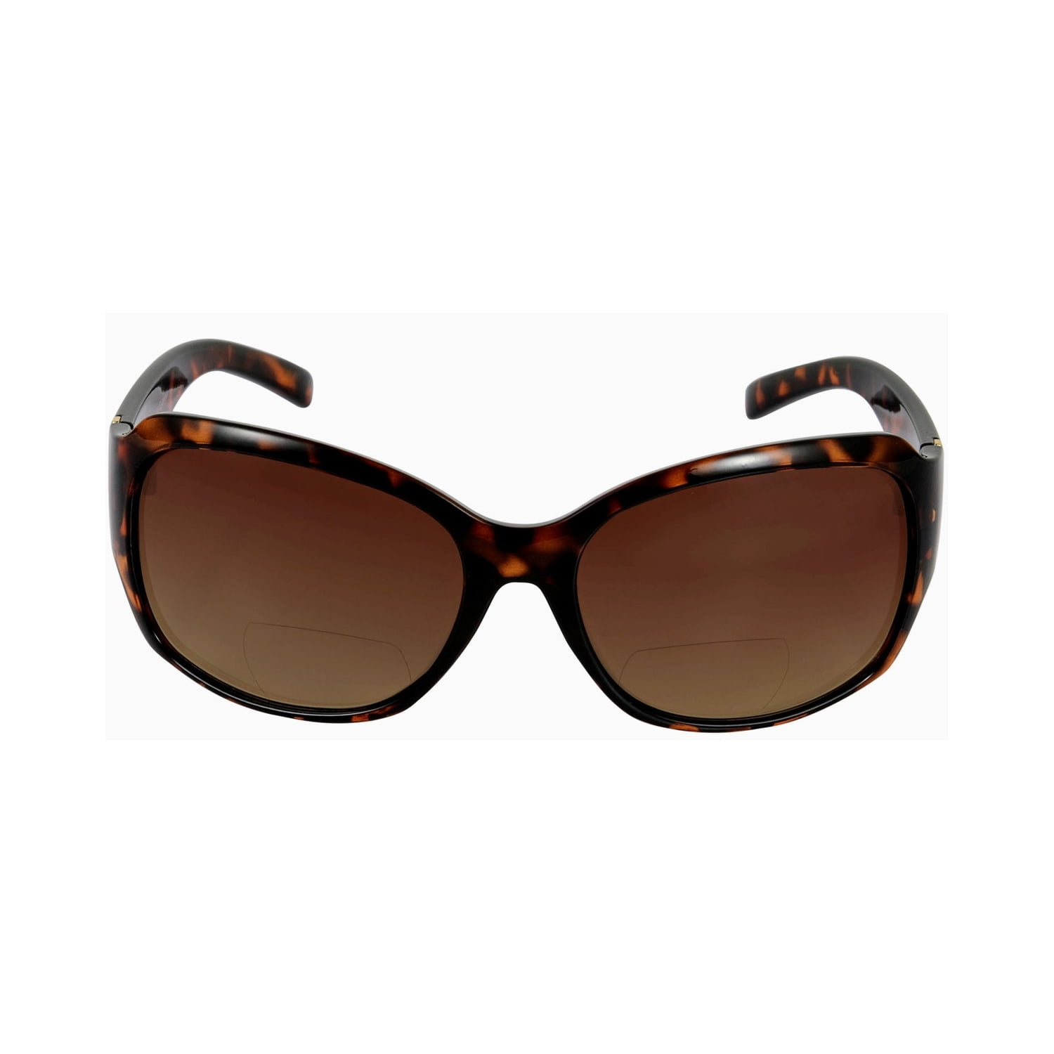 2 Pair of "The Fashionista" Womens Designer Bifocal Sunglasses - Outdoor Reading Glasses - Black/Tortoise - 3.00
