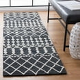 thumbnail image 3 of SAFAVIEH Blossom Aspen Geometric Wool Runner Rug, Black/Ivory, 2'3" x 7', 3 of 8