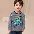 thumbnail image 2 of Ludearly Boys Sweatshirts Cotton Long Sleeve Crewneck Pullover Toddler Kids Winter Warm Shirt Sweater Tops 2-8Y, 2 of 9