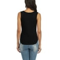 thumbnail image 3 of Women's Ribbed Camisole Workout Tank Top Wide Strap Casual Active Top, 3 of 6