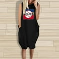 thumbnail image 2 of IROINNID Women's Sleeveless Shift Dress Round Neckline Plus Size Casual Loose Pocket Sexy Dress Strapless Print Dress, 2 of 4