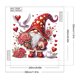 thumbnail image 2 of Pintura de diamante 5D DIY, taladro parcial con forma especial, decoración de gnomo de corazón, 30x30cm, 2 of 9