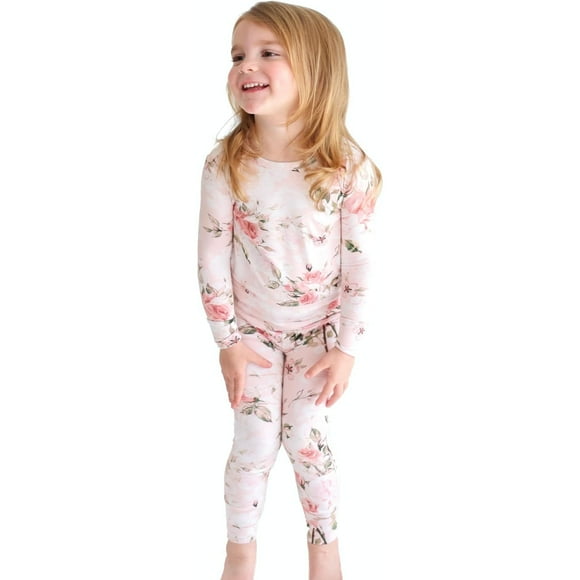Pijama Posh Peanut Girls de viscosa suave de Bamboo 5T-6T