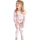 thumbnail image 1 of Pijama Posh Peanut Girls, suave viscosa, bambú, vintage, rosa, 3T-4T, 1 of 7