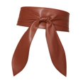 thumbnail image 5 of yuksok Women's Wide Belt Cinch Elegant Self Tie Around Belt for Sweater Coat Blouse Brown, 5 of 9