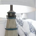 thumbnail image 6 of Kenroy Home Nantucket 31'' Table Lamp with White Fabric Empire Shade Coastal Table Light Fixture for Living Room, Bedroom or Office, Antique White, 6 of 8