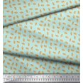 thumbnail image 3 of Soimoi Moss Georgette Fabric French Horn Musical Instrument Print Fabric by Yard 42 Inch Wide, 3 of 3