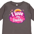 thumbnail image 4 of Inktastic I Love My Daddy Girls Girls Long Sleeve Toddler T-Shirt, 4 of 5