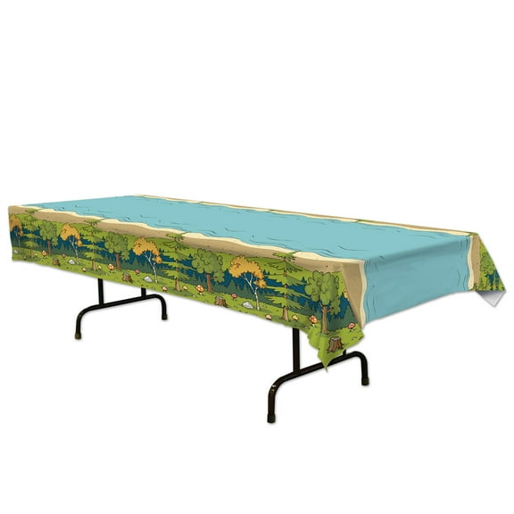Woodland Friends Tablecover 54" X 108"- 12 Pack(1 Per Package)- Plastic