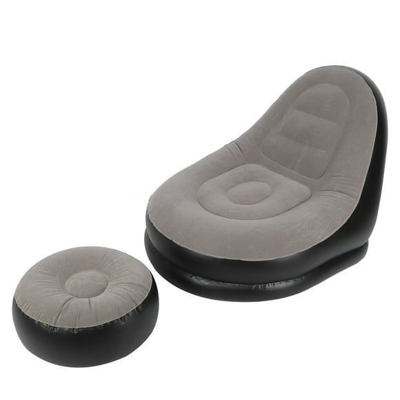 Leisure Sofa, Inflatable Furniture Sofa Chair With Footstool For Adults For Living Room Balcony Garden