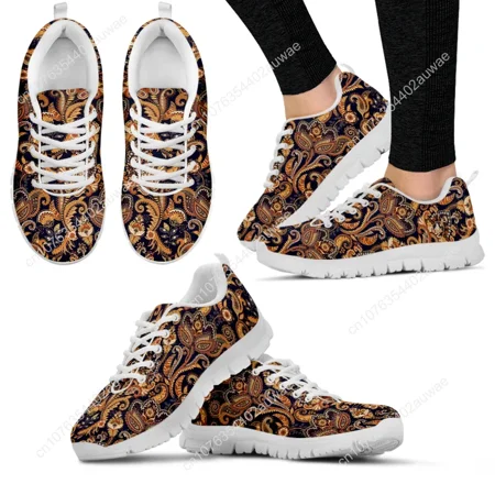 

Sneakers Casual con stampa floreale Bohemia Mandala di marca per donna comode scarpe basse AF Femme Lace Up Zapatos