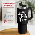 thumbnail image 5 of Nurse Gifts I Will Stab You Tumbler with Handle 40oz Stainless Steel Insulated Coffe Cup Funny Nurse Week Gifts, Nursing School Graduation, Appreciation Gifts for RN Nurses, 5 of 6
