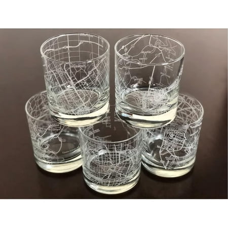 

Whiskey Old Fashioned 11Oz Glass Urban City Map Your City Pick Your Location