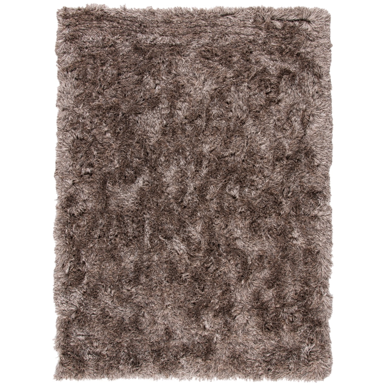 SAFAVIEH Paris Darwin Plush Polyester Shag Runner Rug, Sable, 2'3" x 12'
