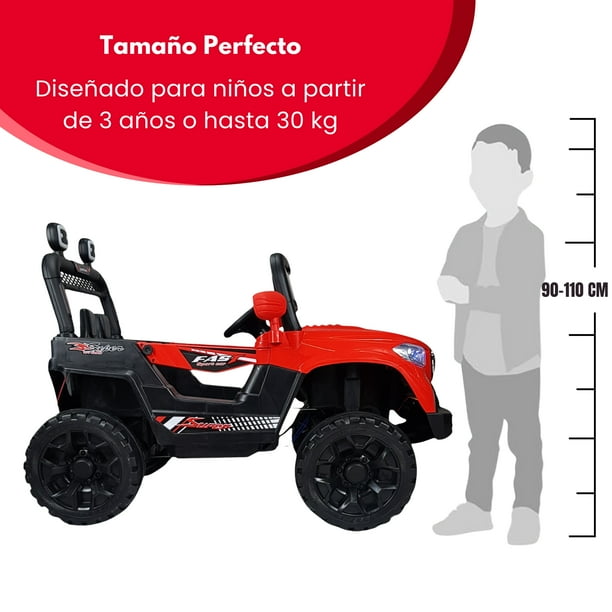 Montable Electrico Camioneta para Niños Control Remoto Luz Led 12v