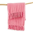 thumbnail image 3 of Home Soft Things Reversible Tweed Throw Blanket, Super Soft & Cozy - Strawberry Ice, 50x60", 3 of 8