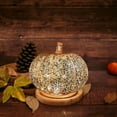 thumbnail image 2 of Starry Night Pumpkins, Timer Lighted Sparkling Starry Night Glass Pumpkins, Fall Halloween Pumpkin Night Lights, Twinkle LED Light Pumpkin with Timer Decoration for Bedroom Hallway, 2 of 3