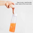 thumbnail image 4 of Yuarrent Botella de agua 500ml portátil a prueba de fugas helado deporte jugo beber plástico al aire libre Fitness senderismo bebida rosa Type3 NO3, 4 of 6