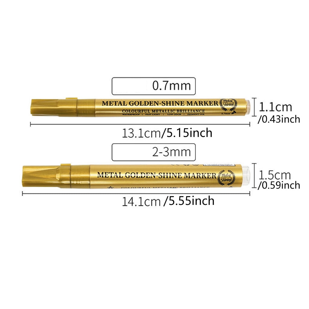 Double Ended Glittered Acrylic Paint Pen 12 Color Metallic Acrylic Marker for Scrapbooking Journal Planner Card Making