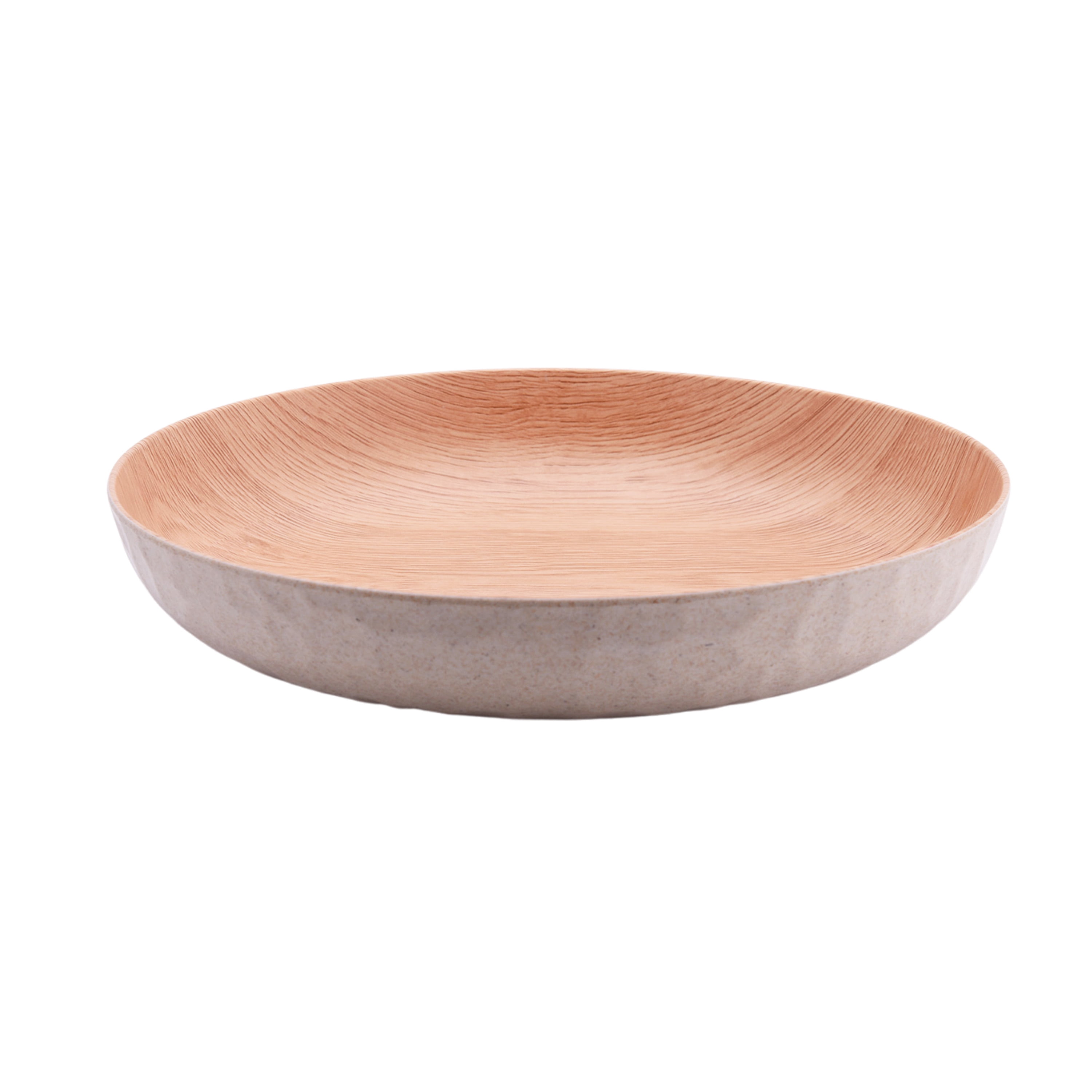 (2 pack) Better Homes & Gardens 12-Piece Bamboo Melamine Dinnerware Set, Faux Brown Wood