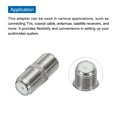 thumbnail image 4 of Conector coaxial RG6 Extensor F hembra a F hembra adaptador chapado en oro 75 Ohm impermeable 5 piezas, 4 of 6