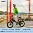 thumbnail image 4 of SWFT R.X Electric Lightweight Bike for Adults- 25 Miles Max Range, 20mph Max Speed, 20” Tires, 3 Level Pedal Assist, LED-Display, EBike Black, 4 of 5