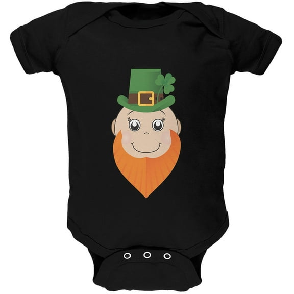 St. Patrick's Day - Irish Baby Black Soft Baby One Piece - 3-6 months