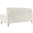 thumbnail image 3 of Sofa, Leather, White, Modern Contemporary Urban Design, Living Lounge Room Hotel Lobby Hospitality, 3 of 9