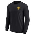 thumbnail image 2 of Unisex Fanatics Signature  Black Pittsburgh Penguins Super Soft Long Sleeve T-Shirt, 2 of 3