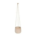 thumbnail image 1 of Sagebrook Home Ceramic 6" Dimpled Hanging Planter, Beige, 1 of 1