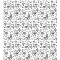 thumbnail image 3 of Llama Twin Size Duvet Cover Set, Abstract Triangles with Doodle Style Alpacas in Monochrome Design Cartoon Pattern, Decorative 2 Piece Bedding Set with 1 Pillow Sham, Black White, by Ambesonne, 3 of 3