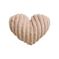 thumbnail image 2 of Pink Heart Pillow 16“x14" Ruffled Plush Throw Pillows Cute Decorative Bed Pillows Soft Fluffy Pillows Cushions for Couch Chair Bed Bedroom Room Home Valentine's Day Decor Aesthetic, 2 of 5