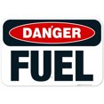 thumbnail image 1 of Danger Fuel Sign, OSHA Danger Sign, 12x18 Aluminum, 1 of 1