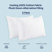 California Design Den 2-Pack Comfort Bed Pillows King size set of 2 for Sleeping, Pillows, for Back, Stomach or Side Sleepers, 20 x 36 Inches