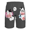 thumbnail image 6 of Naloa Cute Farm Milk Animal Men's Beach Shorts, Surfing shorts, Swim trunks, Quick Dry Swim Trunks for Surfing Beach Fun - Large, 6 of 9