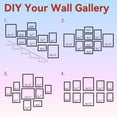 thumbnail image 5 of 10 Pack Picture Frames Collage Wall Decor, Gallery Frame Set for Wall Mounting or Tabletop Display, Photo Gallery Frame Set for Family, Including 2pcs 8x10, 4pcs 5x7, 4pcs 4x6, Black, 5 of 8