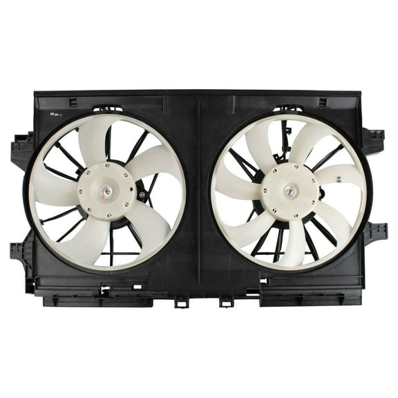 TRQ Dual Radiator & Condenser Cooling Fan Assembly for Subaru Impreza RFA89240