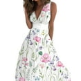 thumbnail image 4 of Keeccty Women Boho Beach Printed Sundress Midi Flowy Swing Sleeveless Tank Dress, 4 of 4