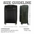 thumbnail image 3 of Skyway Luggage Sigma 7.0 20" Softside 8-Wheel Carry-on, Spinner, Adult, Black, 3 of 9