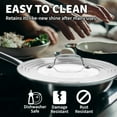 thumbnail image 3 of Sterline Small Universal Lid,Fits 5,8 Inch Cookware,Tempered Glass Top with Steam Vent for Pots, Pan, and Cast Iron Skillets,Stainless Steel Replacement Pot Lid for Kitchen Organizing, Space Saving, 3 of 6