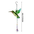 Shkhoas Hummingbird Christmas Ornament Stained Glass Hanging Ornament