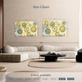 thumbnail image 4 of Elephant Stock Abstract Circles Crop Wall Art - Horizontal Canvas Wall Art - Living Room Wall Decor - Abstract Canvas - Gray And Gold Decor By Danhui Nai - 48" x 32", 4 of 8