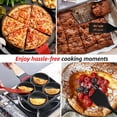 thumbnail image 5 of Juego de mini espátulas de silicona para servir Brownie flexible, antiadherente, resistente al calor, espátulas de cocina para huevos, crepé, filete, pizza, utensilios de cocina (rojo,, 5 of 5