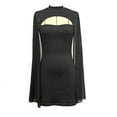 thumbnail image 5 of Blmnix Valentine Dresses for Women 2026 Cocktail Bodycon Elegant Nightgown Mock Neck Black Sleeveless Women' s Dress,XL, 5 of 9