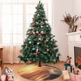 thumbnail image 7 of Lsque Sunset Dancing Dolphin A Print Christmas Tree Skirt, Tree Skirt with Ties or Velcro, Perfect for Holiday Decorations, Halloween, and New Year-30", 7 of 7