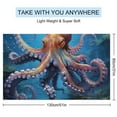 thumbnail image 2 of Colorful Octopus Oversized Beach Towel XL Pool Camping Swim Towels 32''x63'' Soft Blanket Accessories Must Vacation Necessities Adult, 2 of 7
