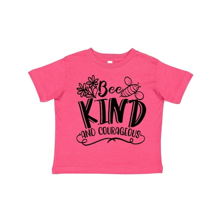 

Inktastic Bee Kind and Courageous Gift Toddler Boy or Toddler Girl T-Shirt