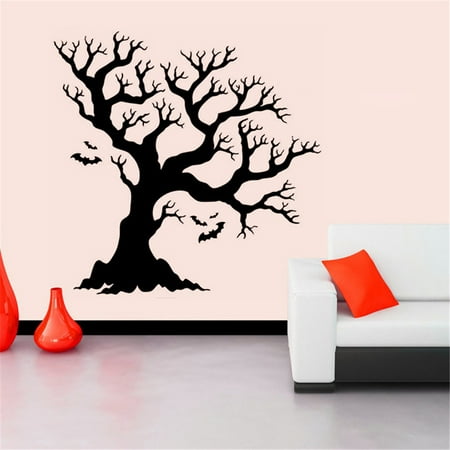 mosunx halloween background wall sticker window home decoration
