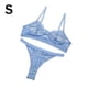thumbnail image 1 of Encaje sexy conjunto de ropa interior sujetador ropa interior regalo para mujer, azul cielo, S 2 piezas Monstrate XX000054-15, 1 of 7